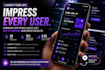 create a cinematic mobile app launch promo video with UI animation