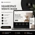 do square space website design , square space redesign or figma to square space