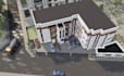 buildup multi unit residential house on single plot land development with render