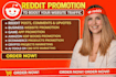 promote anything with reddit SEO post GEO comment