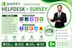 setup your shopify helpdesk, live chat, faq and survey system