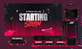 design a custom twitch overlay and animated stream package