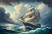 make a ship oil painting based on your ideas