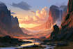 do fantasy landscape illustrations