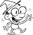 draw a cartoon character in a funny sketch