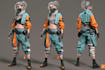 cyberpunk female character desing