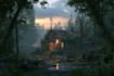 do a game environment concept art background