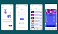 design and create modern UI UX mobile app screens in figma