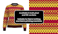 make custom ugly sweater pattern for knit machine and print