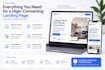 create a responsive HTML landing page or HTML website