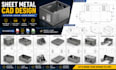 sheet metal cad, enclosure flat patterns, laser cutting dxf and bending drawings