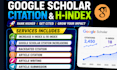 increase your google scholar citation h index