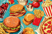 make a food pop art illustration