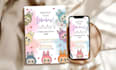 design themed birthday and party invitations