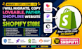 migrate from lovable ai shopline payhip website to shopify website