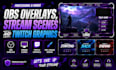 design obs overlays, stream scenes and twitch graphics