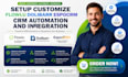 setup customize flowlu dolibarr espocrm CRM automation and landing page
