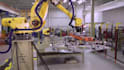 create 3d industrial automation, robotic arm and factory animation