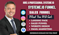 build systeme io website systeme io landing page systeme io sales funnel