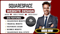 design squarespace website, squarespace real estate website, financial website