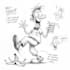 draw a cartoon characters in a funny sketch