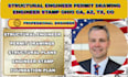 structural engineer permit drawing engineer stamp ohio ca, az, tx, co