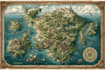 draw a fantasy map illustration