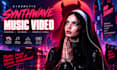 create a cinematic synthwave music video with cyberpunk retrowave visuals