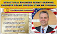 structural engineer permit drawing engineer stamp oregon utah wa virginia