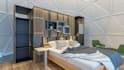 design 3d glamping dome, tiny house, cabin, cabana interiors