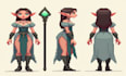 pixel art animation, design pixel sprite sheet, pixel tileset game character