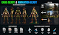 create blender 3d character modeling and rigging for game character animation