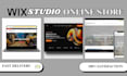 design wix studio ecommerce online store website, wix stduio ecommerce design
