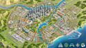 create master plan map, site development map  and urban planning illustration
