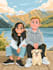 create a disney cartoon illustration