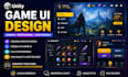 design modern unity game ui, game interface, mobile game ui, and ui ux design