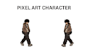 pixel art character, topdown character, pixel art animation, isometric pixel art