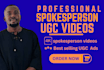 create a senior ugc spokesperson testimonial human ugc video