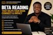 beta read your fiction and give honest reader feedback