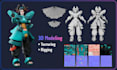 model, texture and rig your 3d character