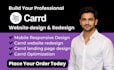 design a minimalistic carrd website or landing page