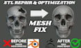 repair mesh resize and optimize your cosplay stl model files for 3d printing