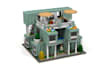create a 3d custom lego architecture moc building with detailed instructions
