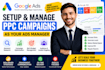 setup and manage google ads PPC campaigns as your ads manager