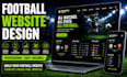design a football club or academy website