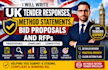 write UK tender responses, method statements, bid proposals and rfps