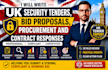 write UK security tenders, bid proposals, procurement and contract responses