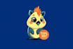 design a cute cartoon mascot logo