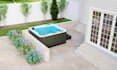 do backyard landscape design, pool, pergola, patio, garden, landscape rendering