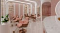make immersive beauty salon spa and wellness center with 3d rendering